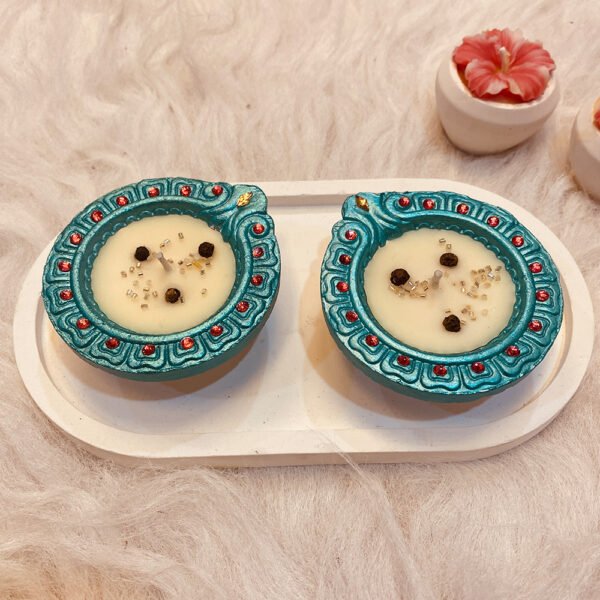 Decorative Soy Wax Mitti Diya – Kali Mirch
